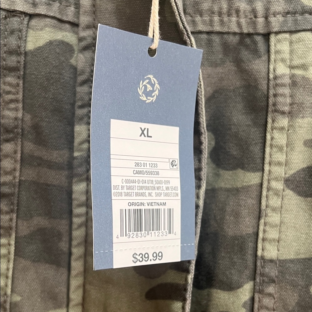 NWT Universal Thread Camouflage Hooded Cinch Waist Utility Jacket, size XL - Picture 4 of 5